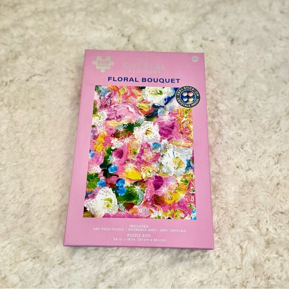 Hinkler Floral Bouquet Crystal Puzzle 500‎ Piece NWT